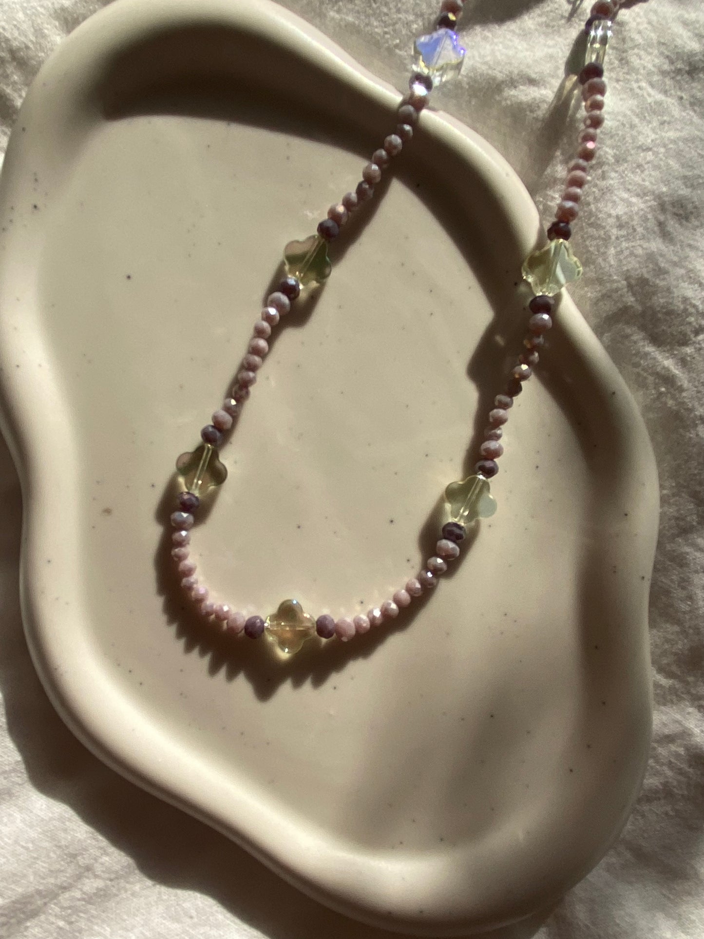 Lilac Flower Necklace