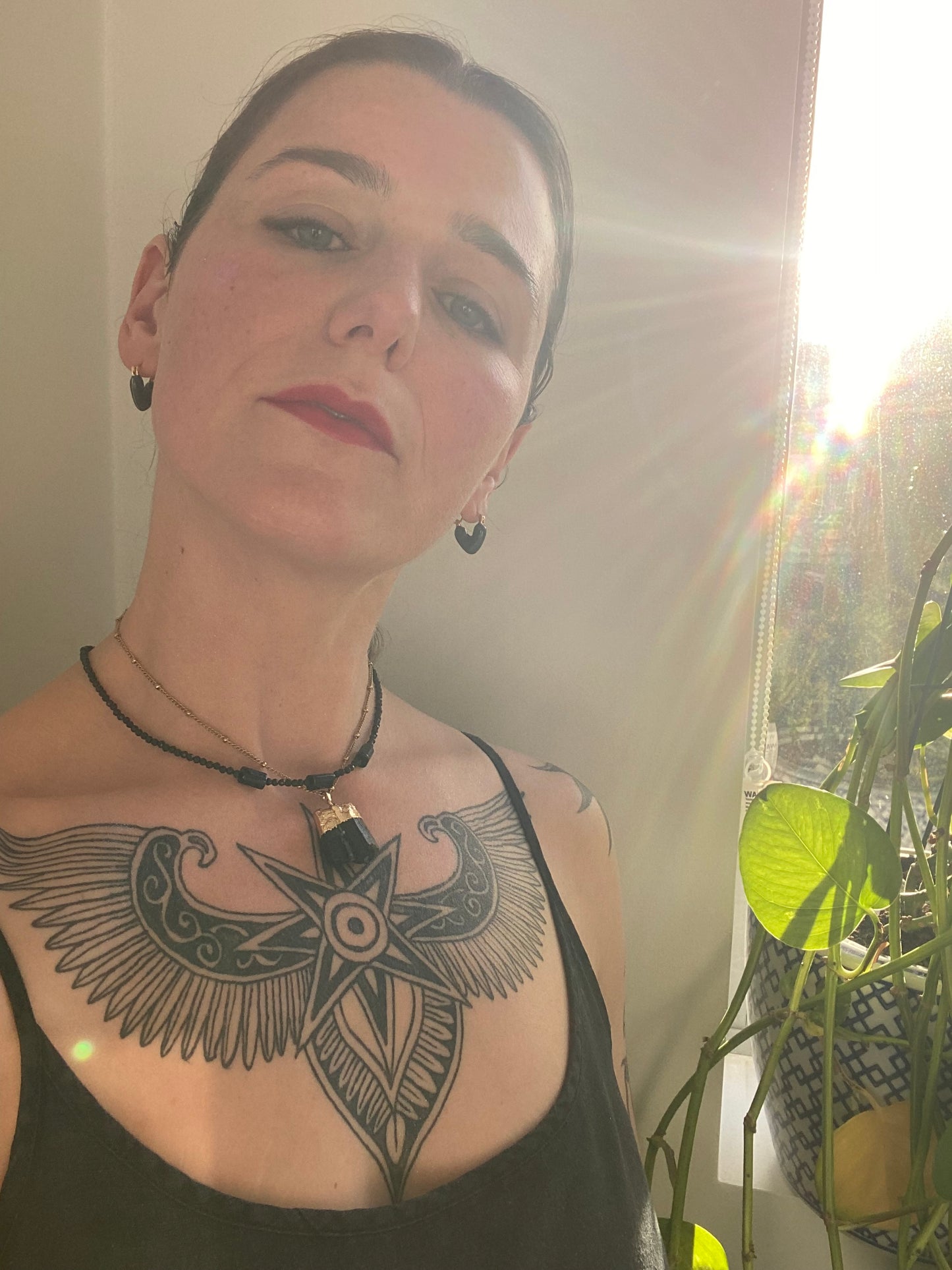 Black Heart Earring