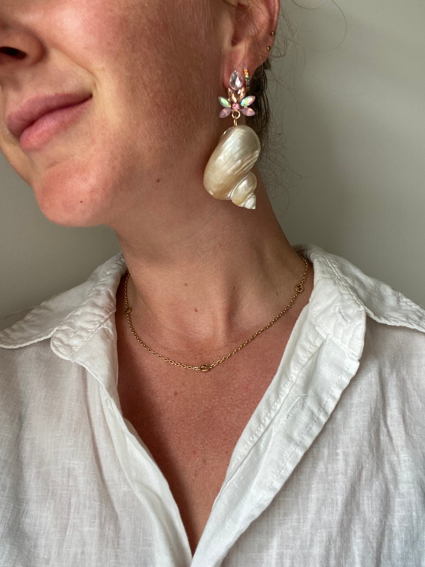 Glam Shell Earring