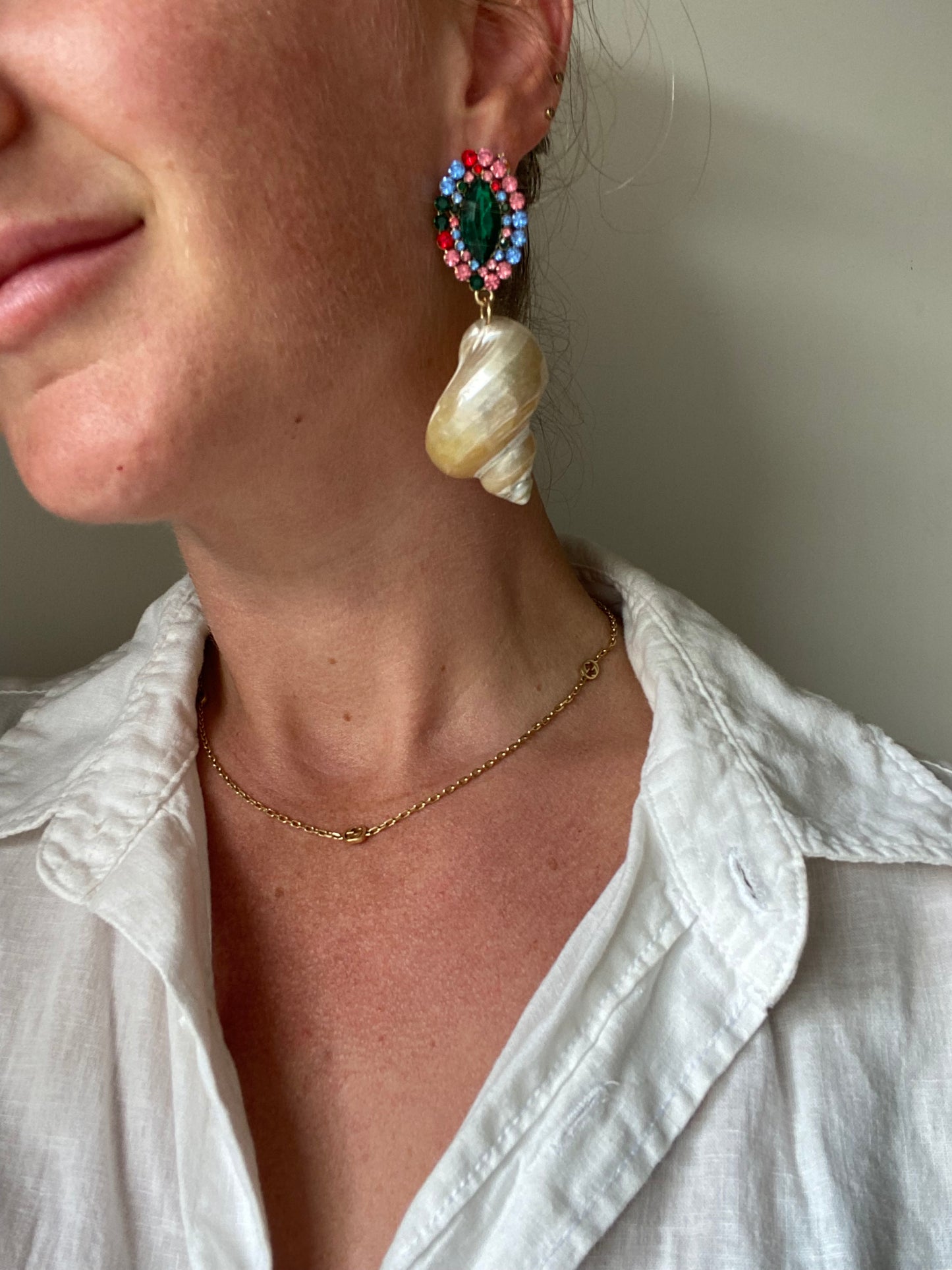 Glam Shell Earring