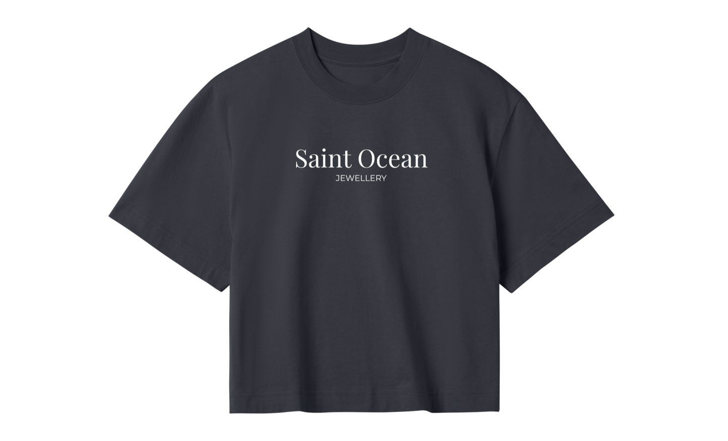 Saint Ocean Oversized Boxy Crop Tee