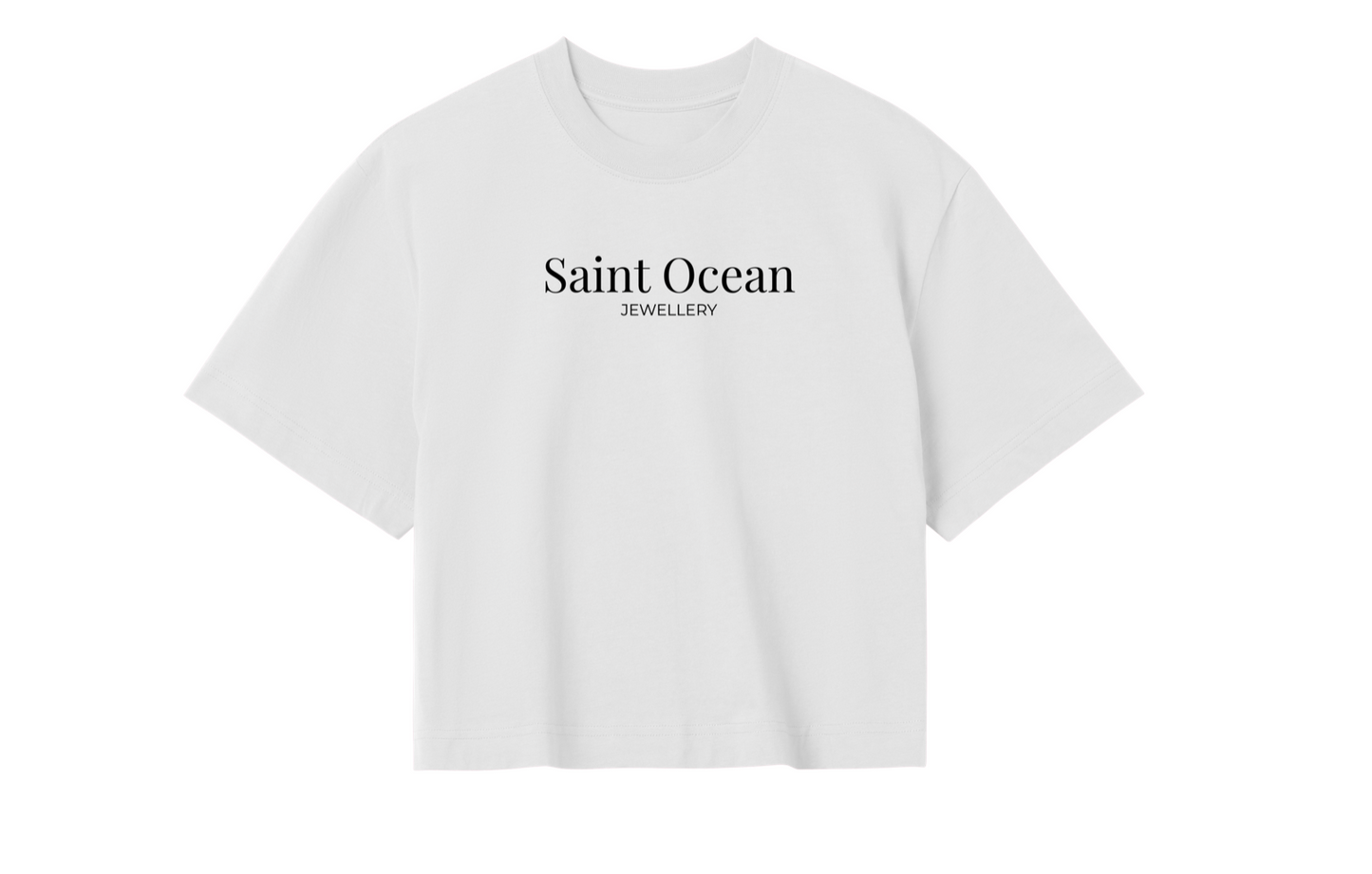 Saint Ocean Oversized Boxy Crop Tee