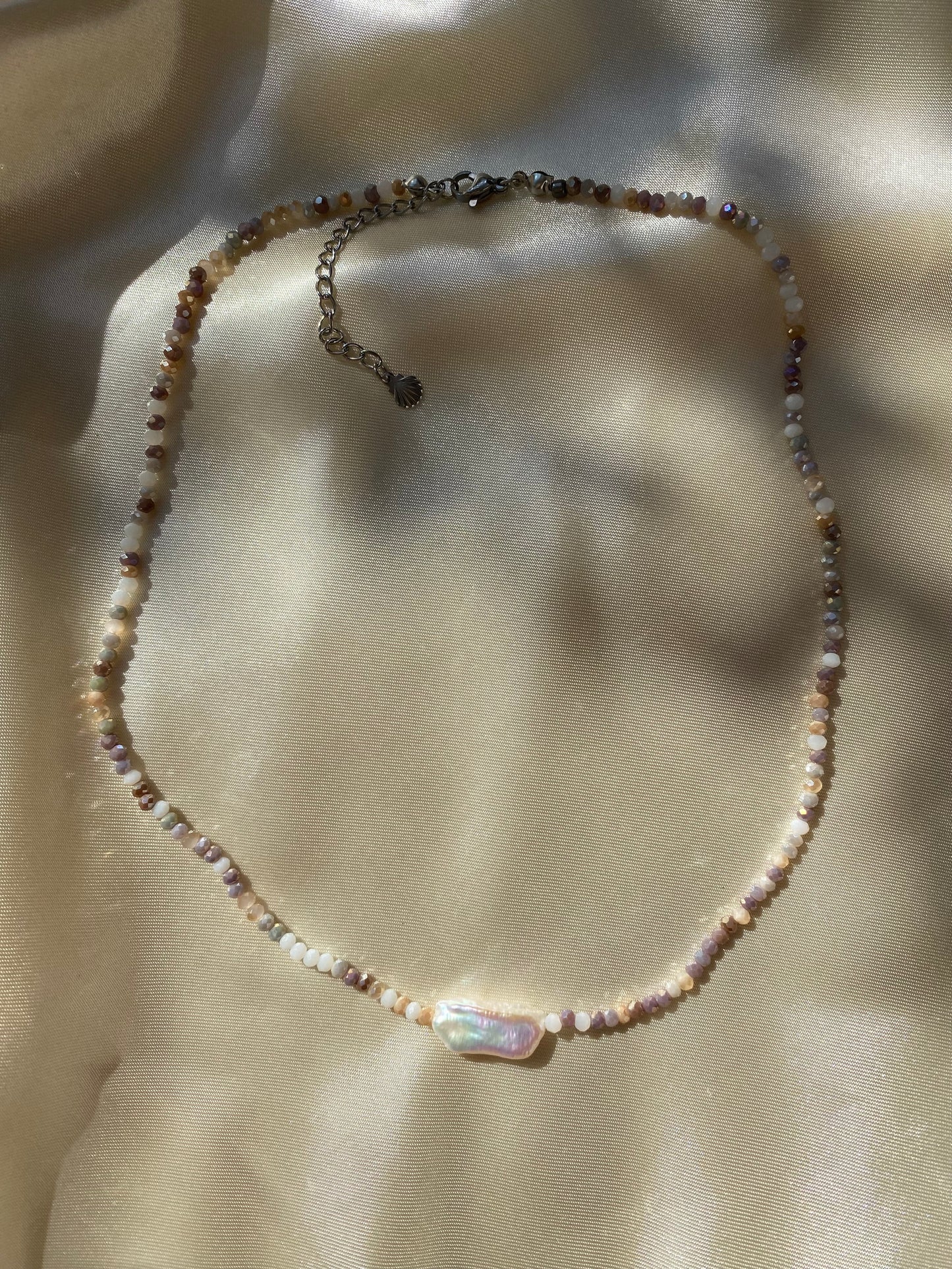 Rectangle Baroque Pearl Necklace