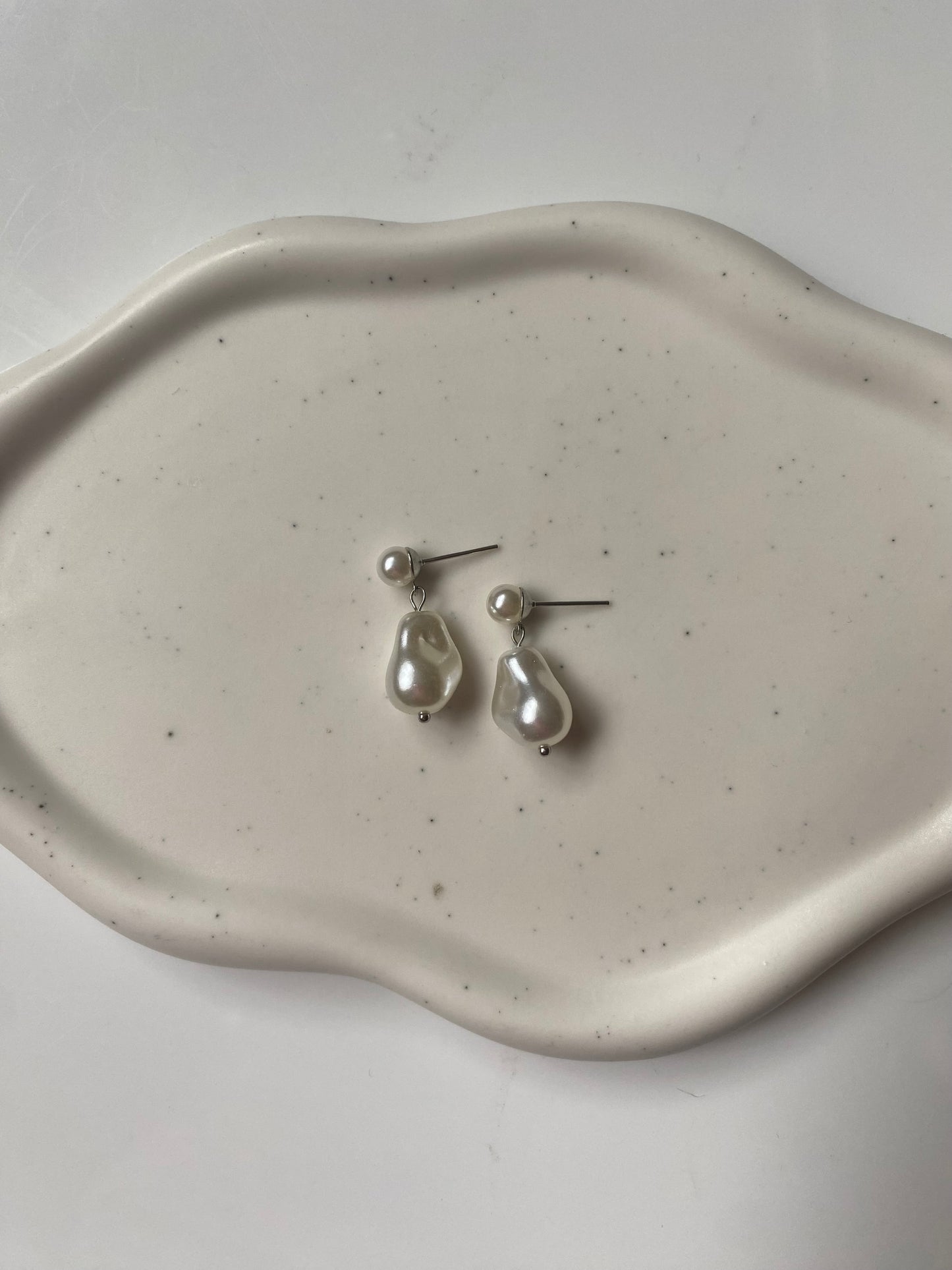 Baroque Pearl Stud Small Earring