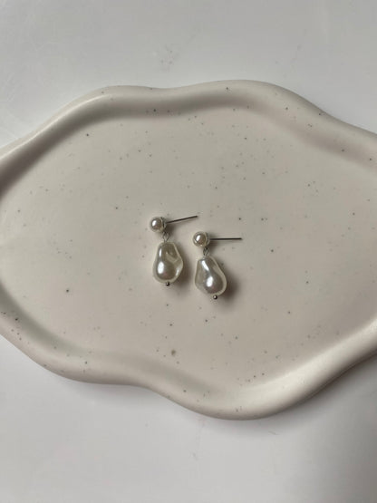 Baroque Pearl Stud Small Earring