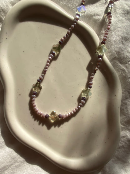 Lilac Flower Necklace