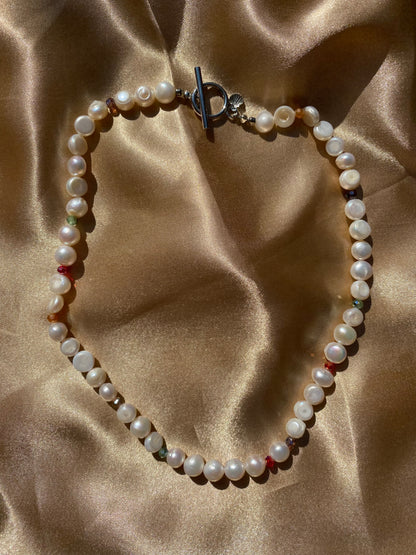 Clara Pearl Necklace & Bracelet Set