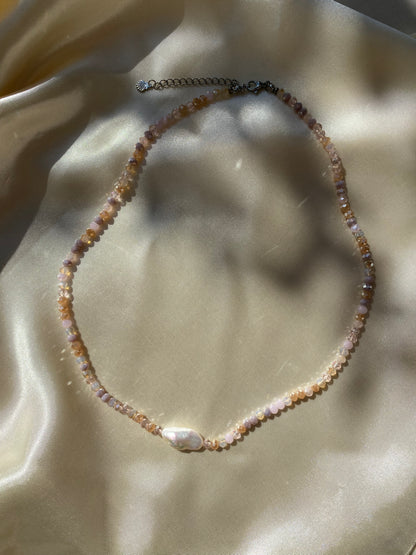 Rectangle Baroque Pearl Necklace