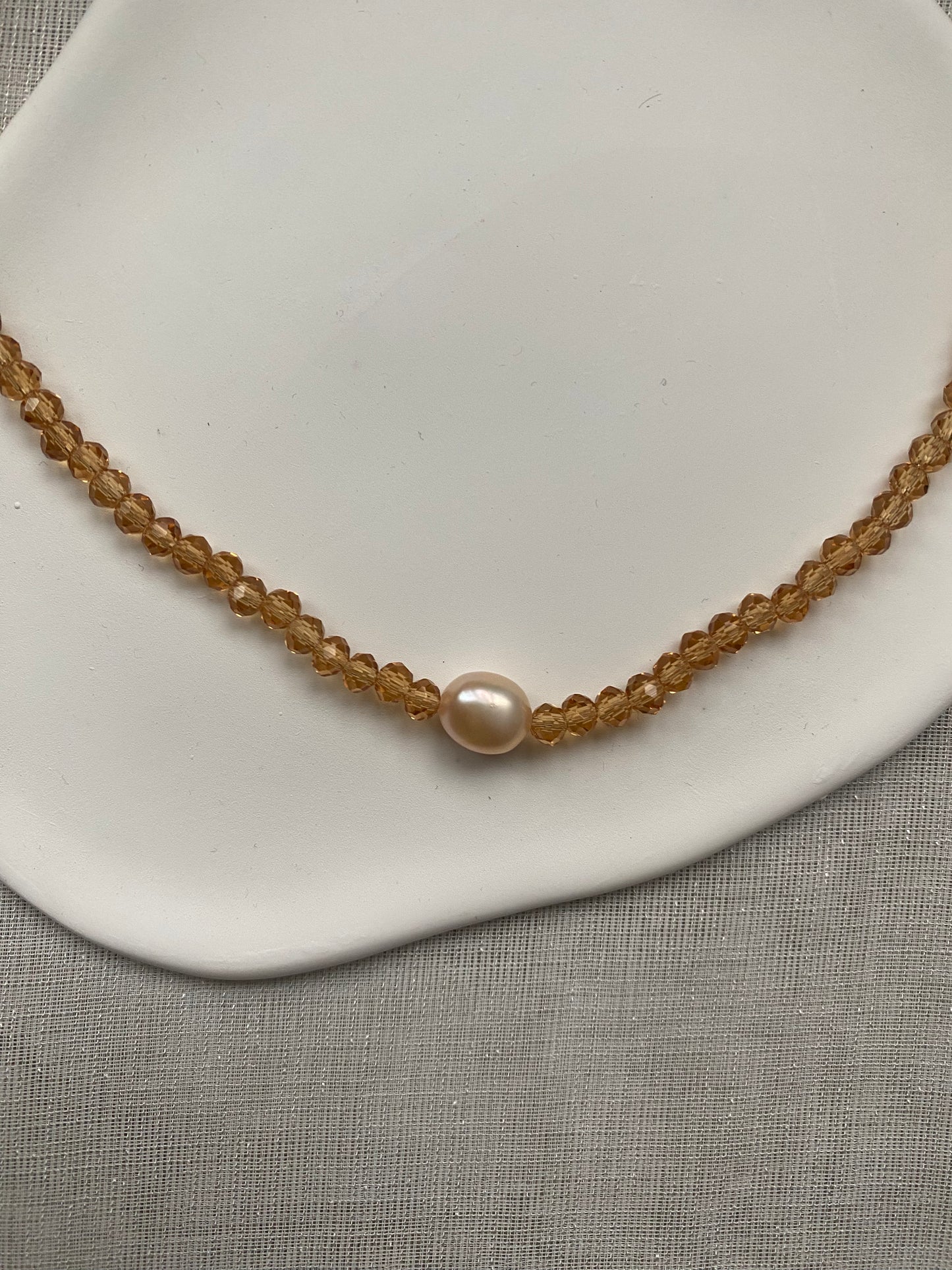 Crystal & Pearl Necklace