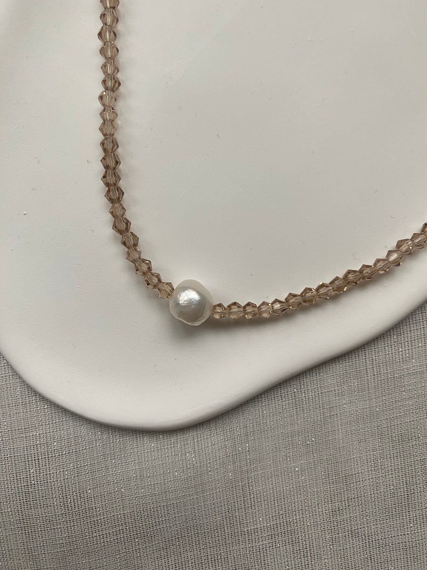 Crystal & Pearl Necklace