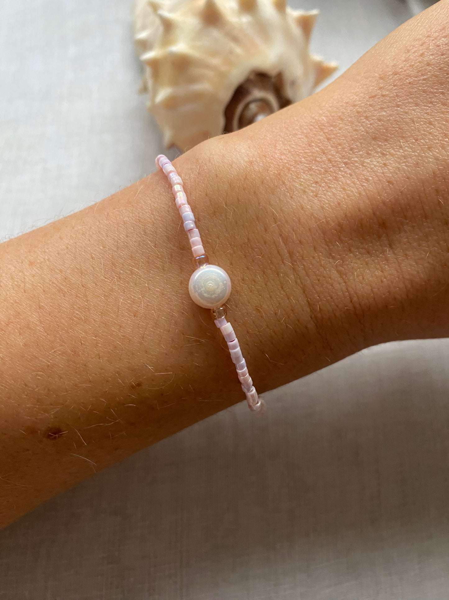 Sunset Single Pearl Bracelet