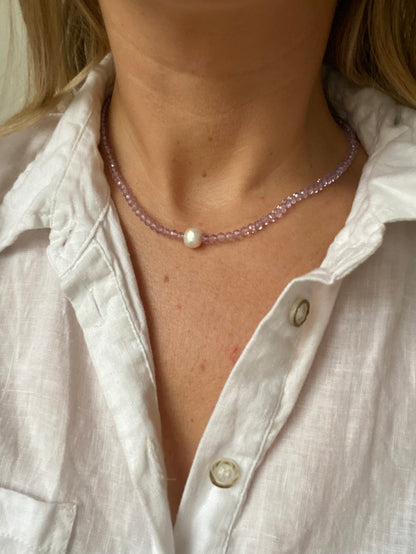 Crystal & Pearl Necklace