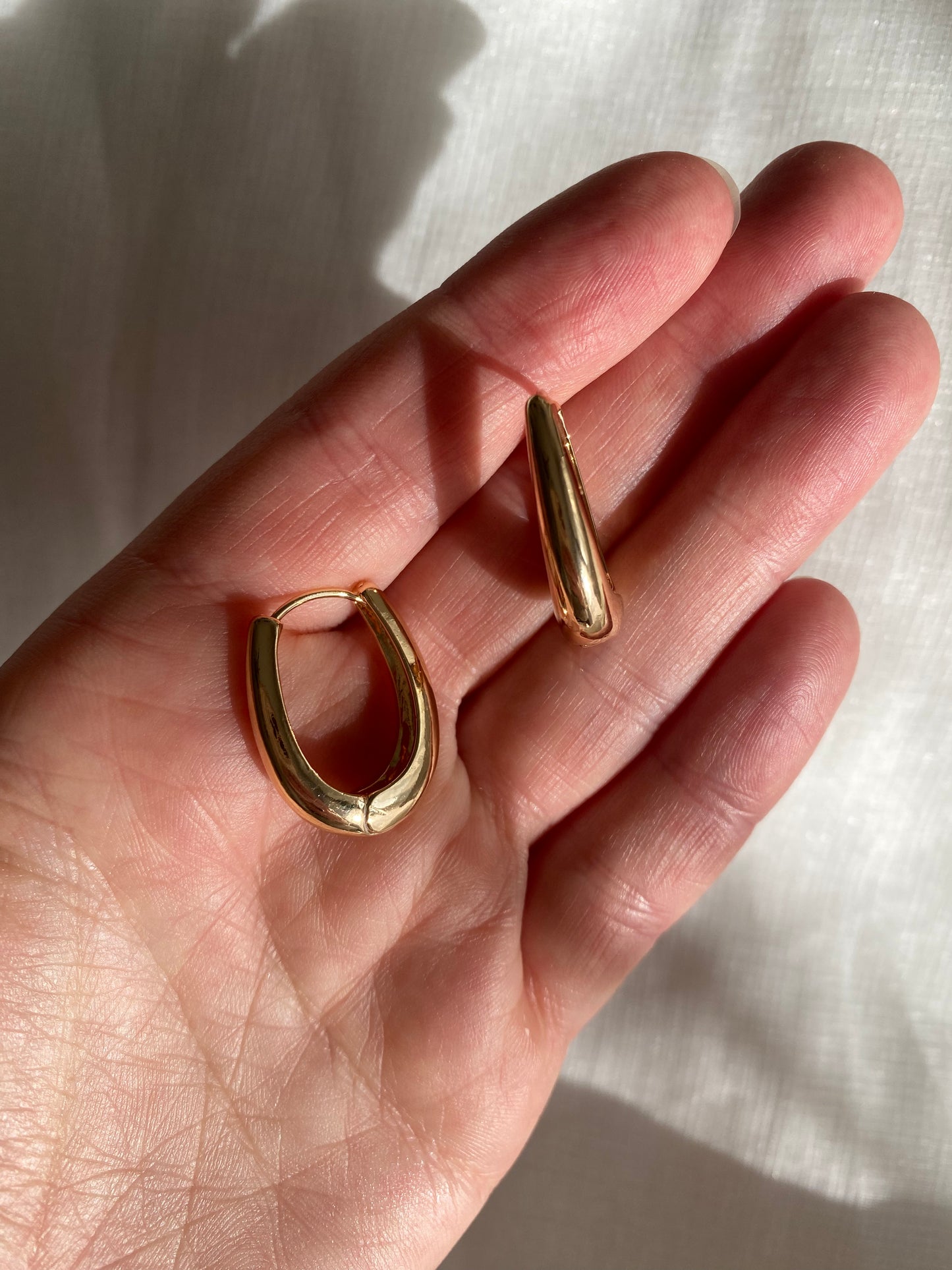 Classic Oval Hoop Earring