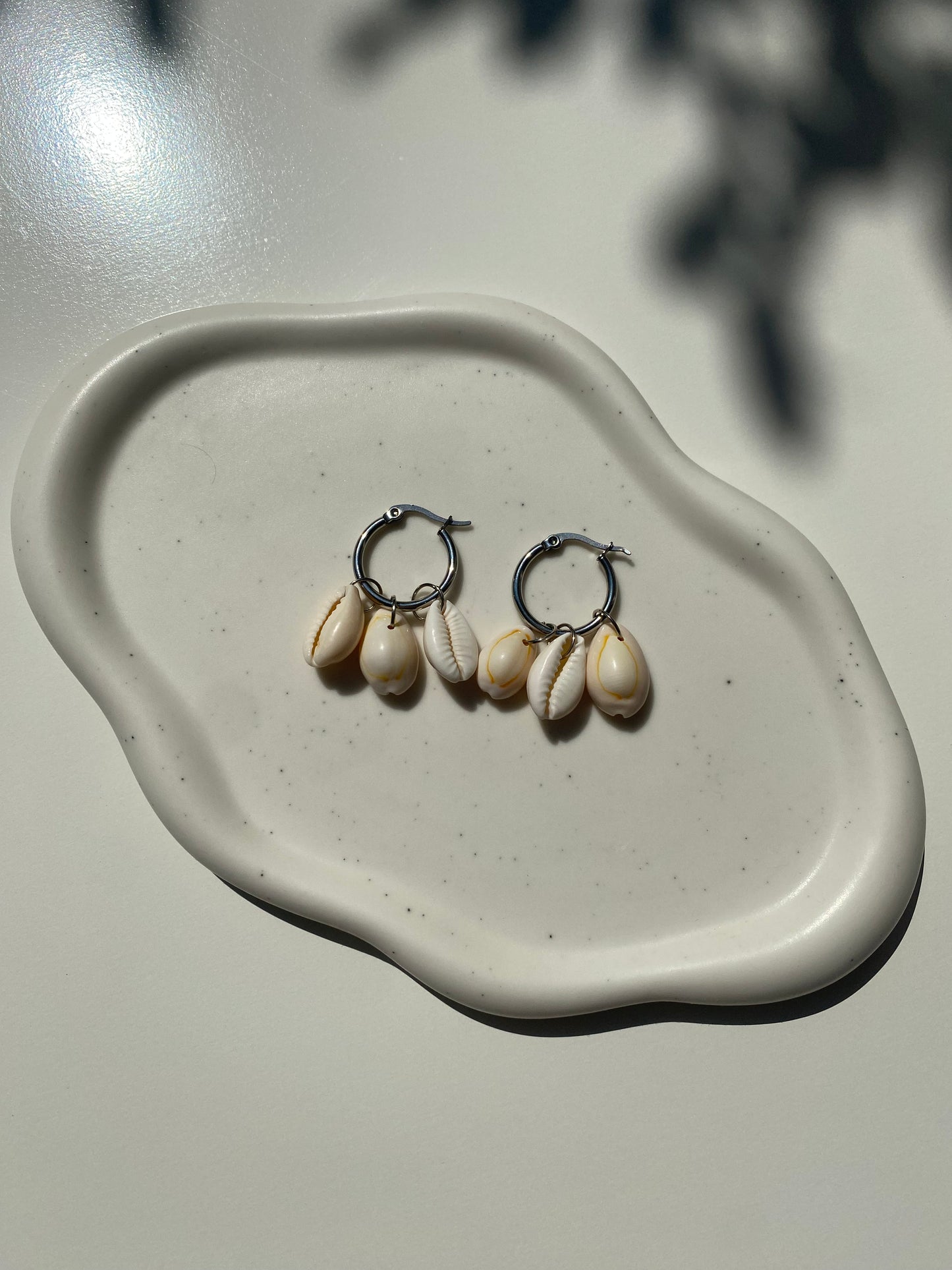 Cowrie Shell Cluster Earring