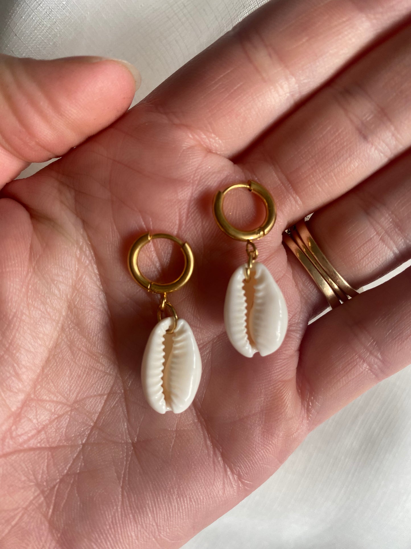 Cowrie Shell Earring