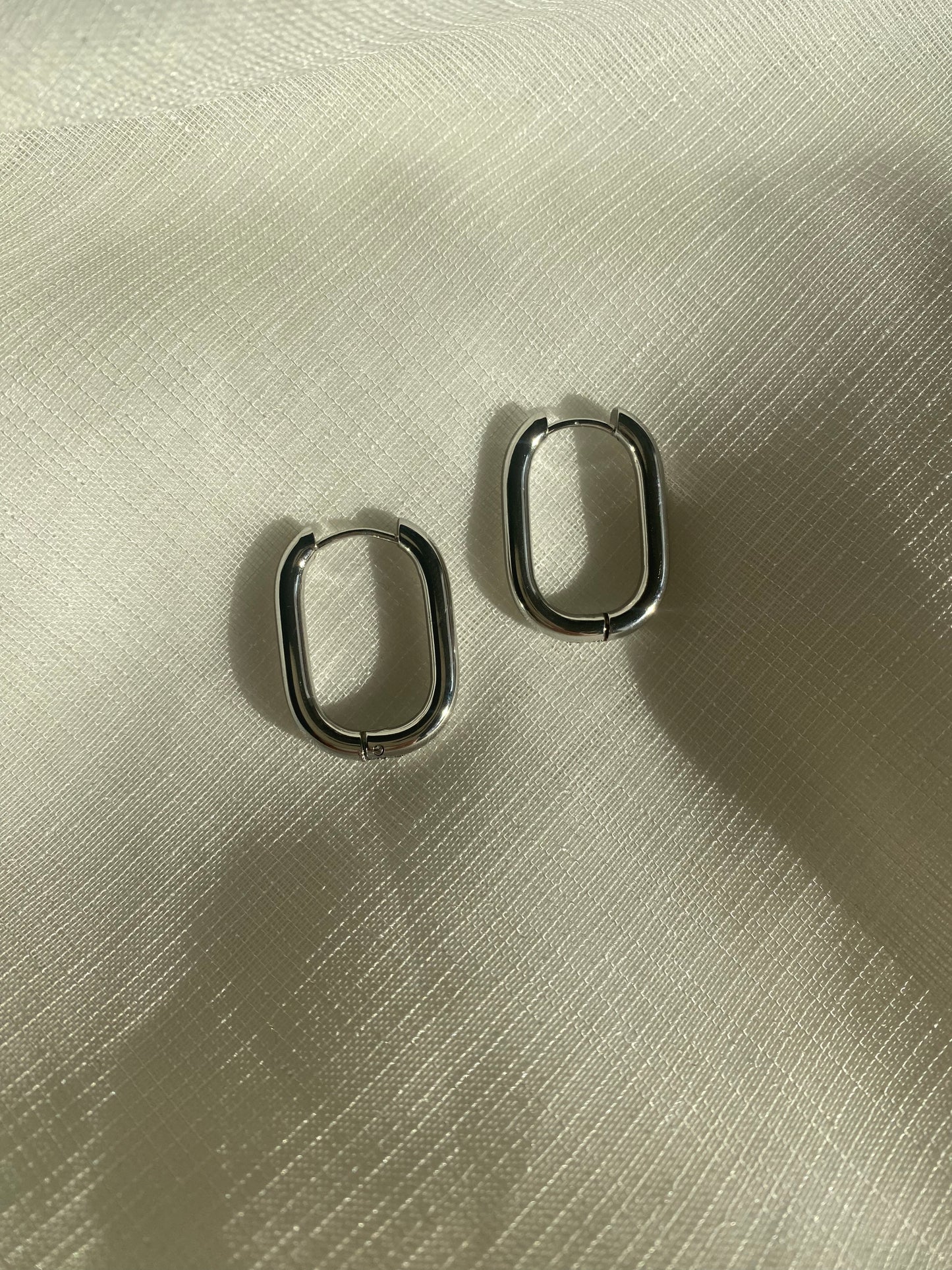 Classic Rectangle Hoop Earring