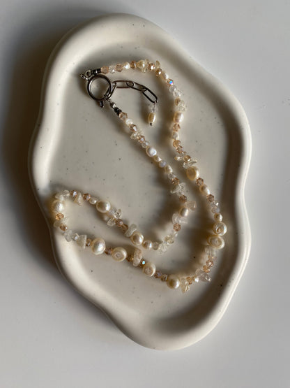 Citrine & Freshwater Pearl Necklace