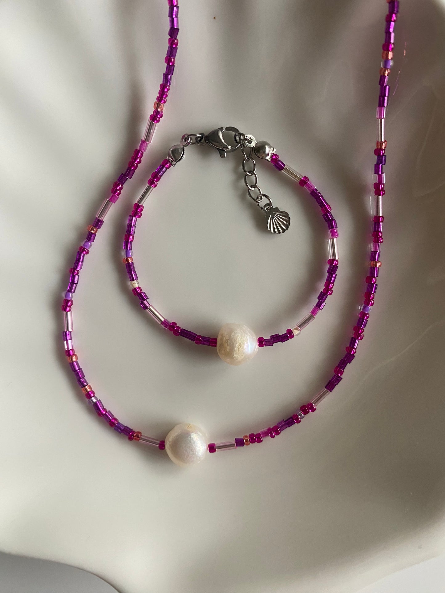 Bubble Gum Necklace & Bracelet Set