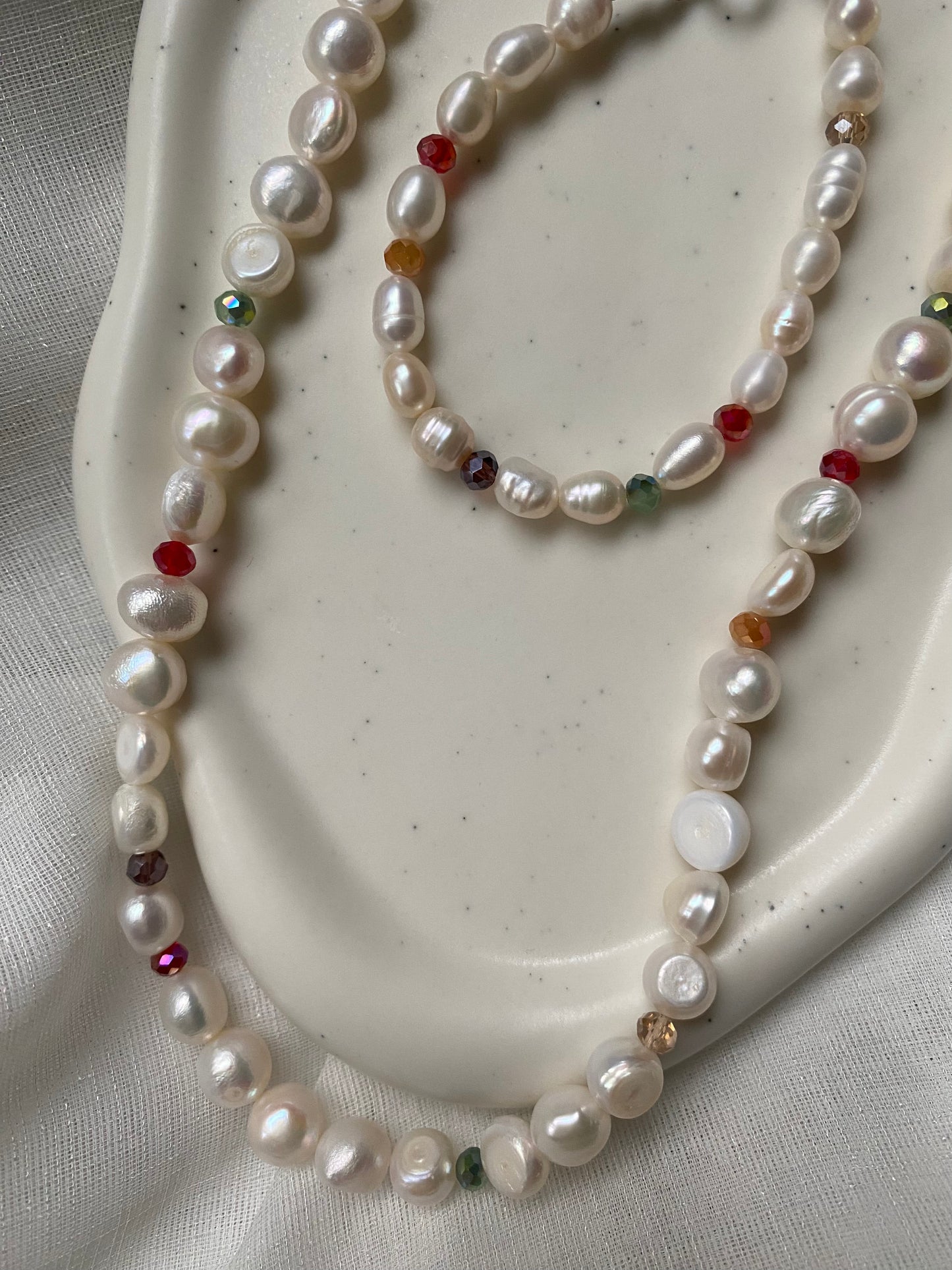 Clara Pearl Necklace & Bracelet Set