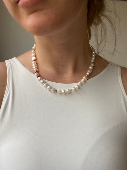 Clara Pearl Necklace & Bracelet Set