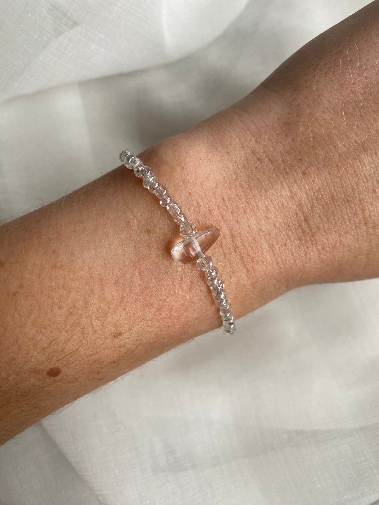 Single Clear Quartz Bracelet