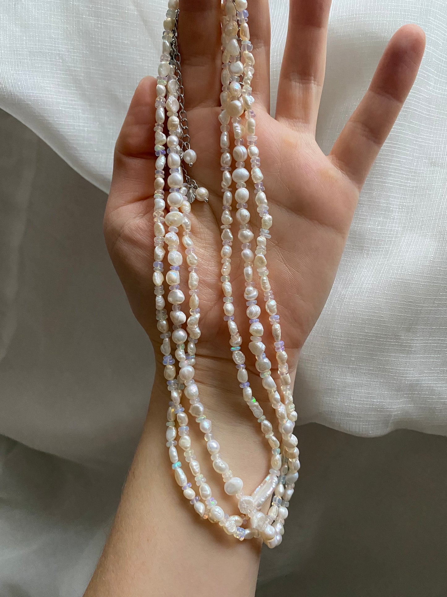 Opal & Pearl Necklace