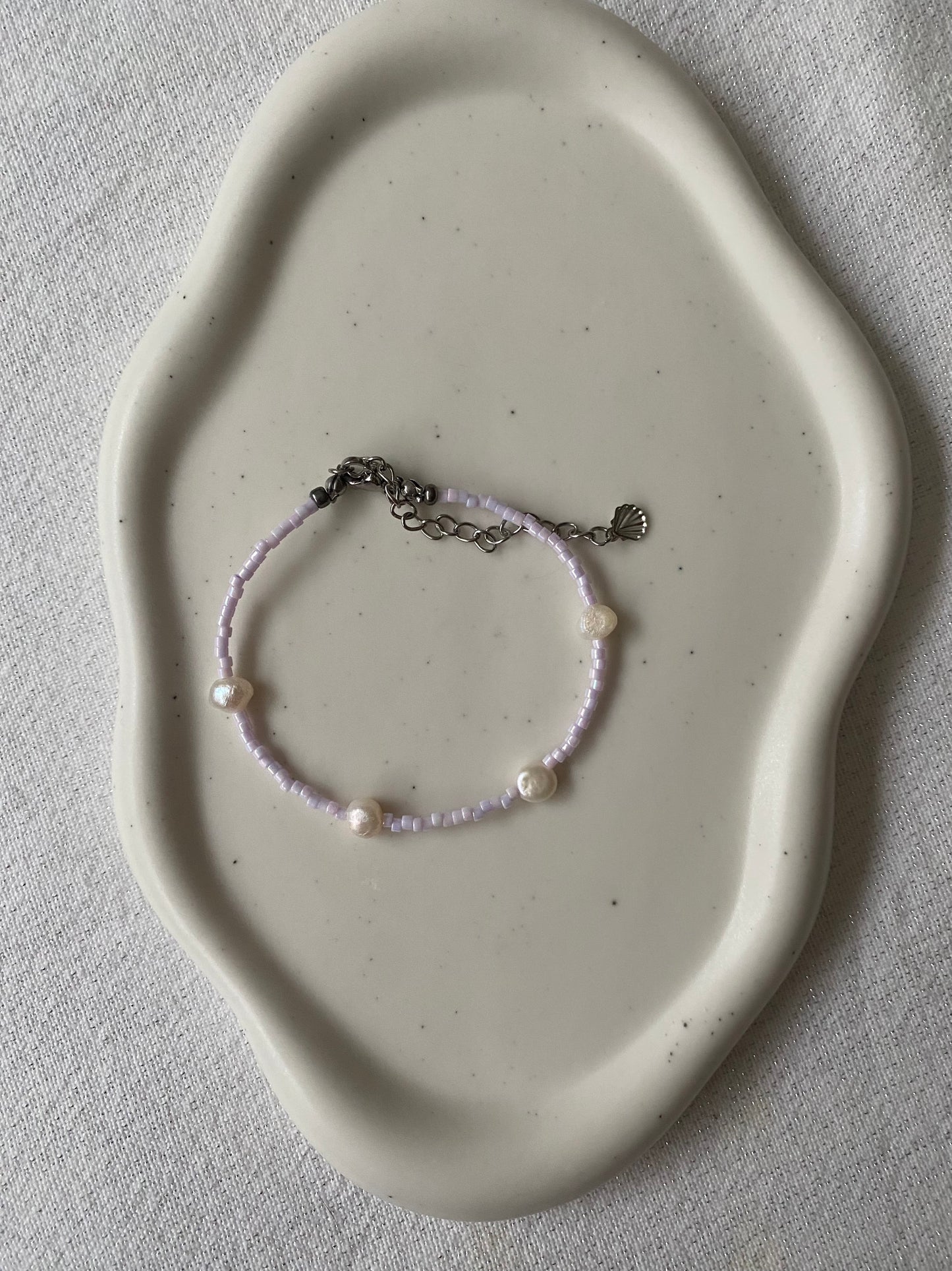 Lilac Pearl Bracelet