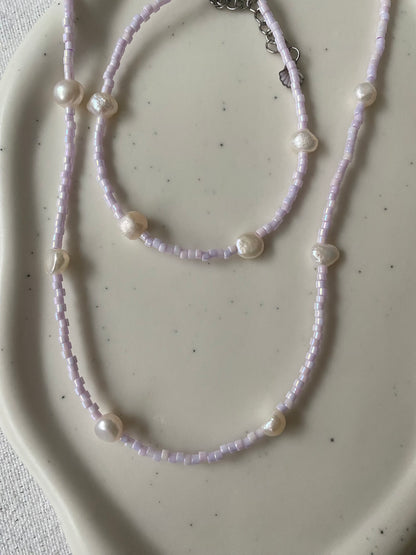 Lilac Pearl Bracelet