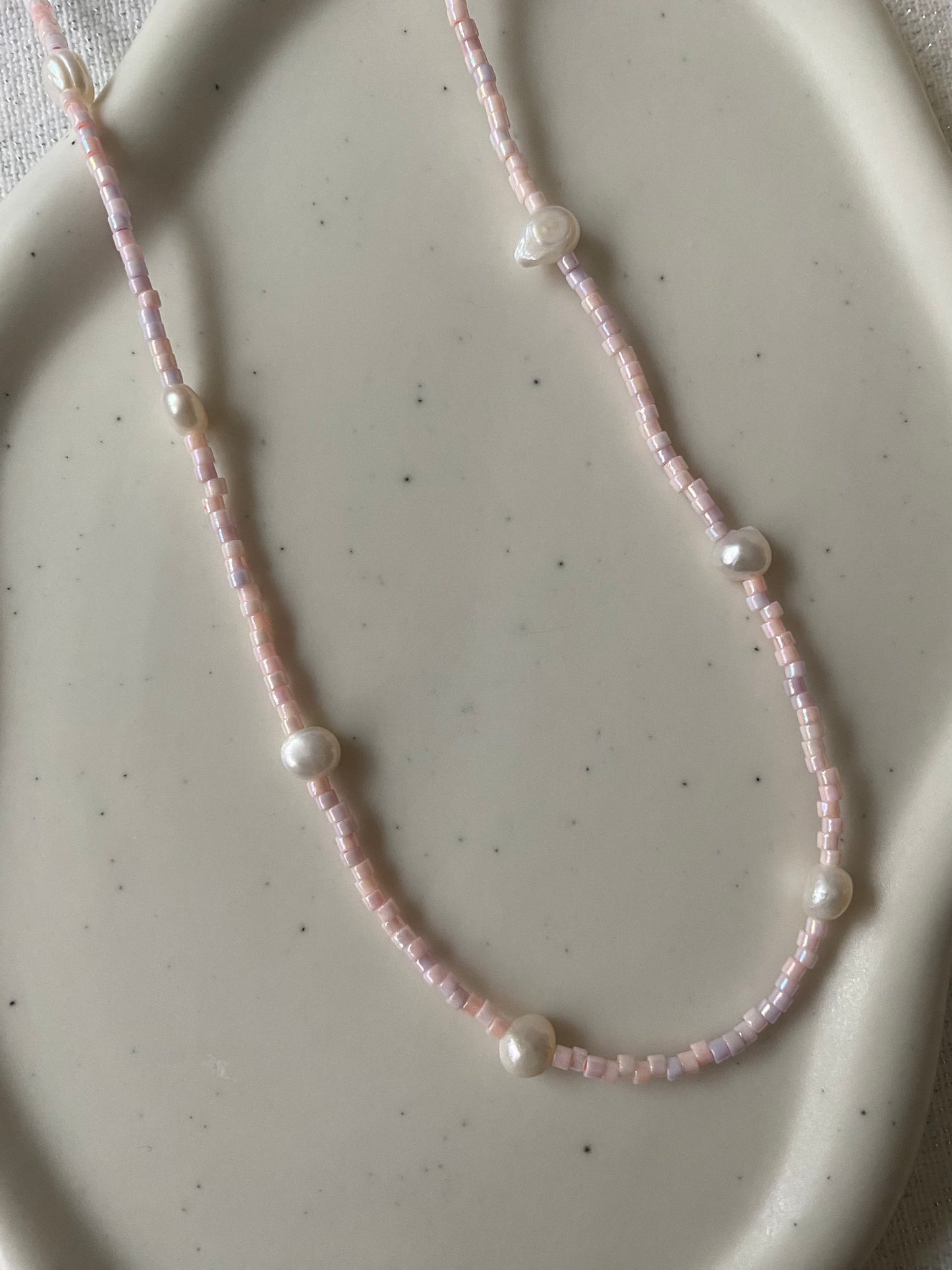 Sunset Pearl Necklace