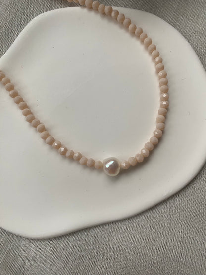 Crystal & Pearl Necklace